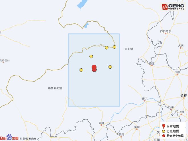 东乌珠穆沁旗发生地震